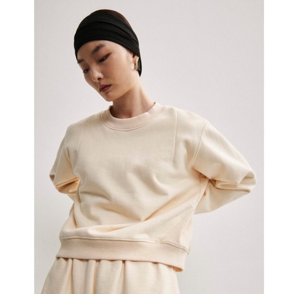 Viktoria‎ Chan Cream Ivory Mave Sweater Pullover Crewneck Quiet Luxury Womens S